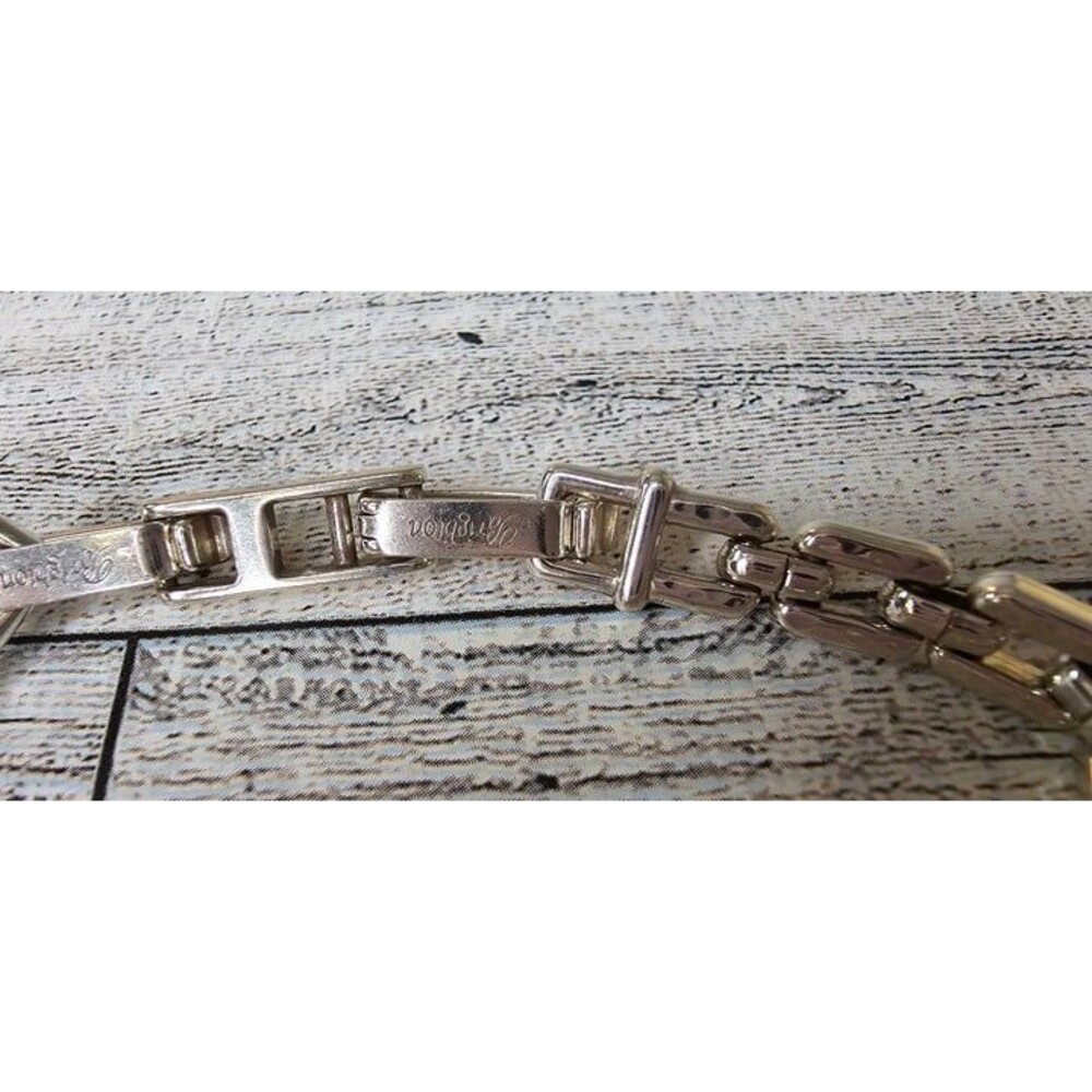 NWT Brighton "Inspire" Silver Tone Link Bracelet Removable Links for Sizing - Picture 3 of 5